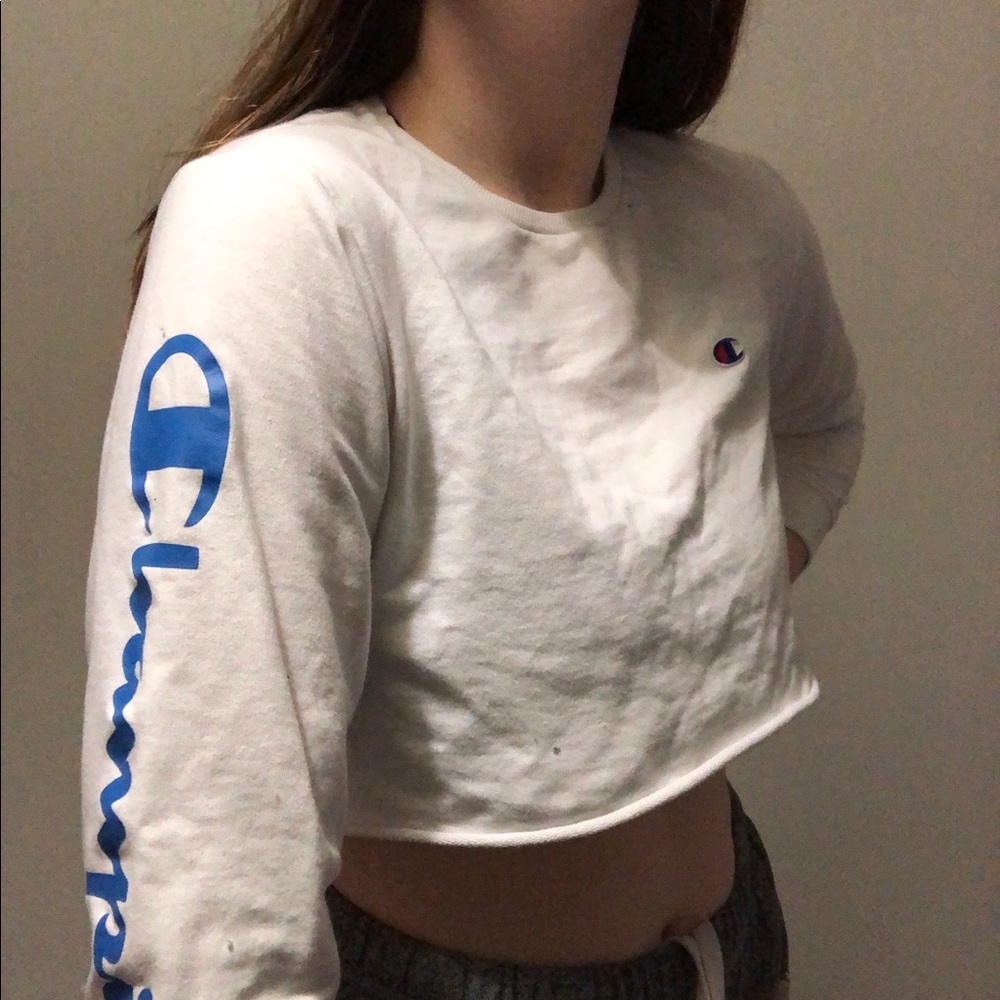 Champion cropped long sleeve tee